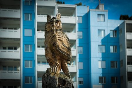 Eule Skulptur